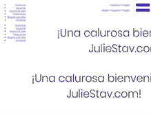 Tablet Screenshot of juliestav.com